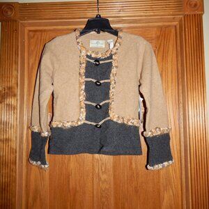 NEW Women's Size Small S DESIGN OPTIONS by Philip & Jane Gordon Cardigan Sweater
